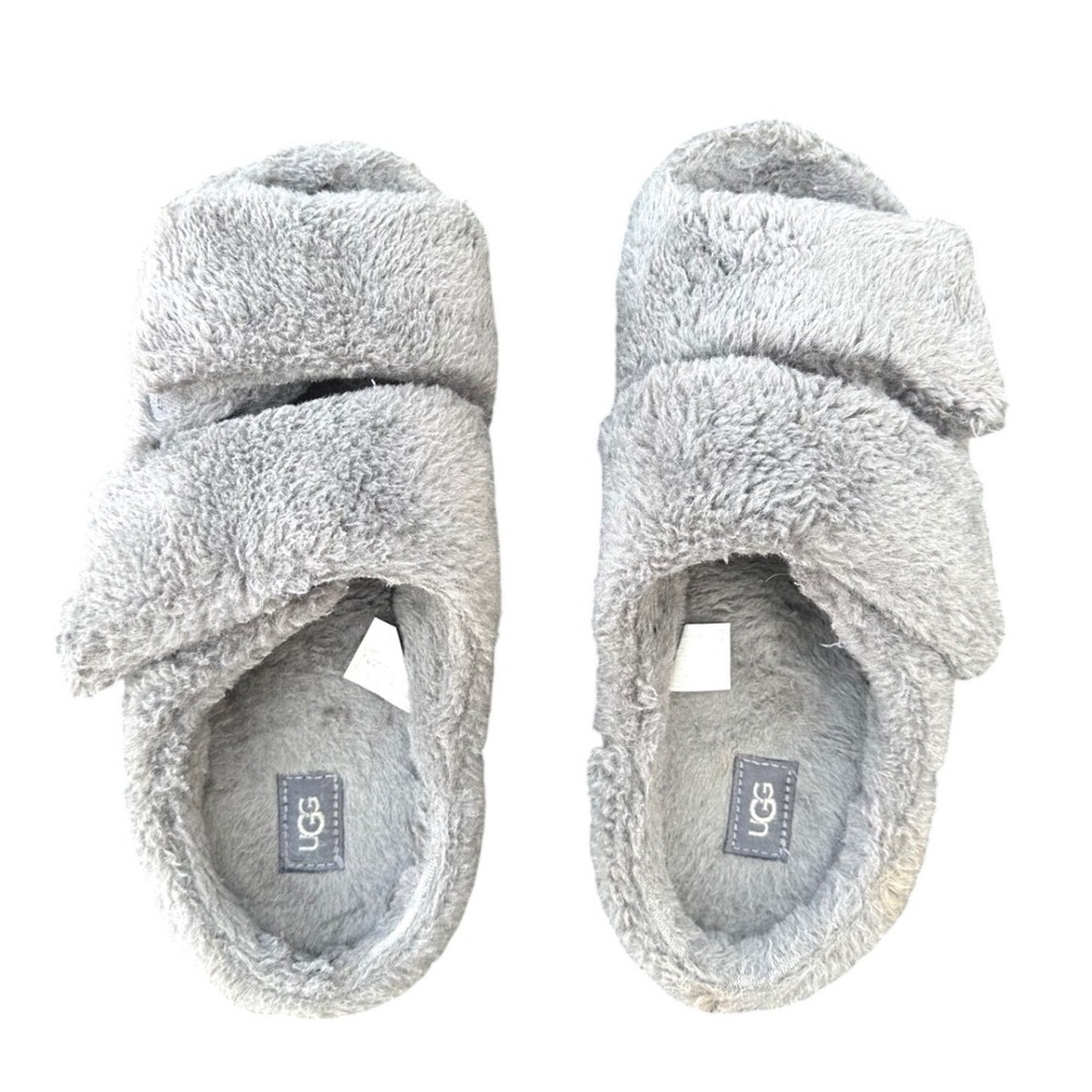 UGG‎ Men's Fluff That Slides Size 11 Fuzzy Beige Shoes
